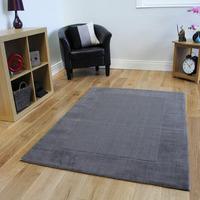 grey modern wool rug milano 150x210cm 4ft 11 x 6ft 11