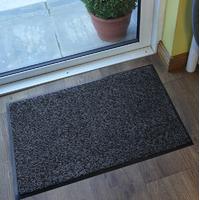 grey washable dirt catcher entrance barrier door mat nova 60x40