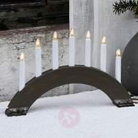 Grey candleholder Viking Bow, 7 lights