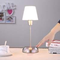 gregor table lamp with a glass lampshade
