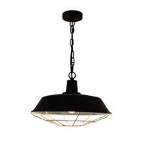 Greenhall Lighting Halton Wire Guarded Hanging Traditional Industrial Ceiling Light