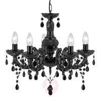 graceful marie therese chandelier in matt black