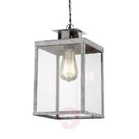 Grey Elsa pendant light in lantern shape