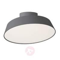 Grey Alba LED ceiling light with pivotable shade