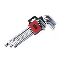 Great Wall Actuated 9Pcss2 Mirror Ball Head Lengthened Inner Hexagon Wrench Set 1.5 To 10Mm