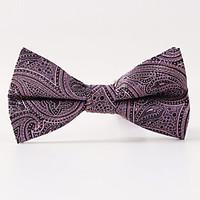 Grape Paisley A Formal Butterfly Bow Tie