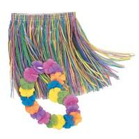 Grass Skirt and Lei