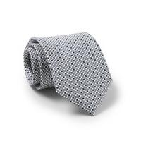 grey white flower print silk tie savile row
