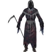 grim reaper hooded robe with gloves s