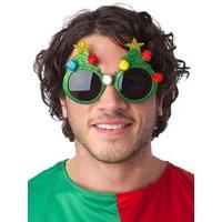 Green Christmas Tree Glasses