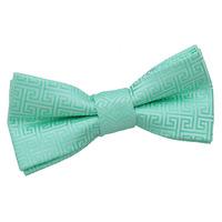 greek key mint green mens bow tie
