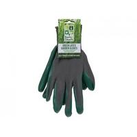 Green Latex Garden Gloves - 3 Assorted Sizes.