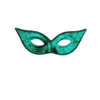 Green Glitter Pointed Mask