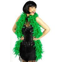 Green Ladies Feather Boa
