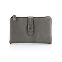 Grey Leather Purse