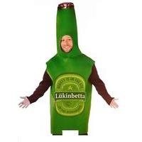 green adults beer bottle costume