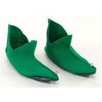 Green Felt Elf Pixie Shoes