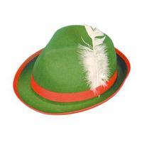 Green Tyrolean Hat With Feather