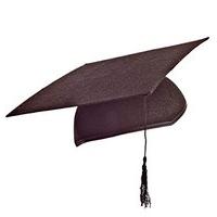 Graduate In Felt Job Theme Hats Caps & Headwear For Fancy Dress Costumes