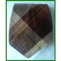 Grenville - Pure Wool Brown Tartan - Tie