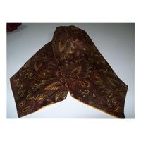 grosvenor by tootal brown and gold patterned cravat