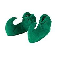 Green Elf Shoe Covers Shoes Footwear Accessory For Christmas Panto & Nativity