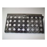 Grey Patent Patterned Purse / Wallet