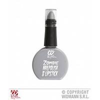 Grey Zombie Polish Lipstick Combo Makeup