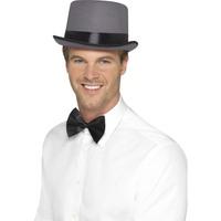 Grey Men\'s 1920\'s Top Hat