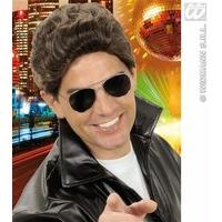 Greaser Brown Wig For Hair Accessory Fancy Dress
