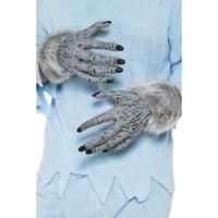 Grey Pcv Werewolf Furry Hands.