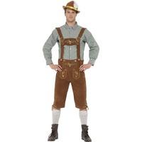 Green Men\'s Traditional Deluxe Hanz Bavarian Costume