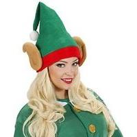 Green Santa\'s Elf Hat With Ears