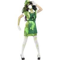 green biohazard female fancy dress costume