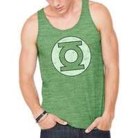 Green Lantern - Distressed Logo (premium Unisex Vest) (small)