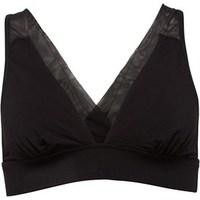 green treat womens bralette black