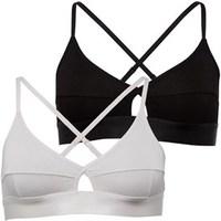 green treat womens two pack bralette greyblack