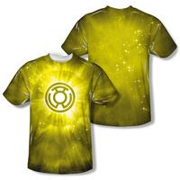 green lantern yellow energy frontback print