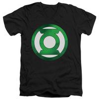 Green Lantern - Green Chrome Logo V-Neck