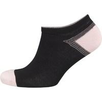 green treat womens three pack trainer liner socks black