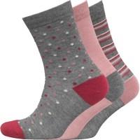 green treat womens three pack socks multi