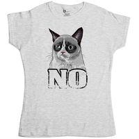 Grumpy Cat Womens T Shirt - No