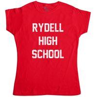 grease inspired womens t shirt rydell high gym and track