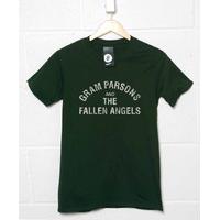 Gram Parsons And The Fallen Angels Distressed Print T Shirt