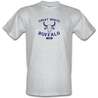Great White Buffalo male t-shirt.