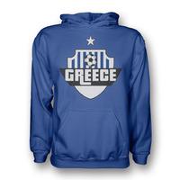 greece country logo hoody black kids