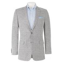 grey herringbone linen jacket 42 regular savile row