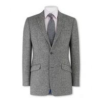 grey black herringbone classic fit sports jacket 40 long savile row