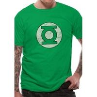 green lantern distressed logo dc essentials range t shirt x large