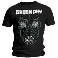 Green Day Green Mask Mens Black T Shirt: Large